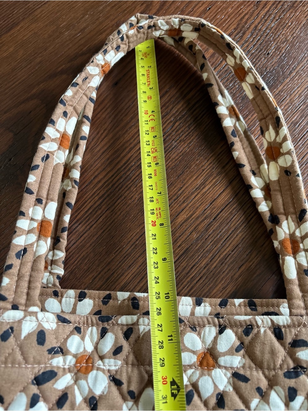 EUC Vera Bradley Grand Tote Bag, Venetian Flower Tiger’s Eye Quilted Essential - Picture 10 of 15